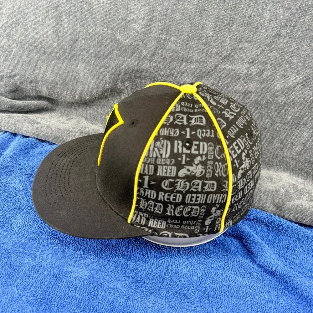 Chad Reed TwoTwo Motorsports Hat Mens OSFM Black Cotton Stretch Fit Motocross #1